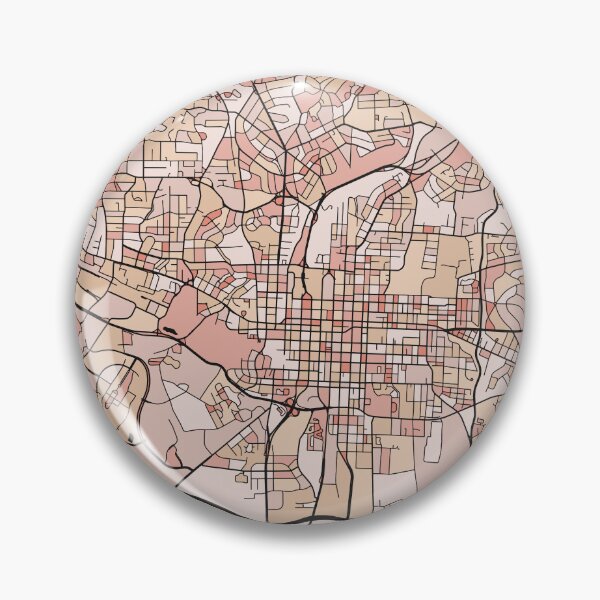 Item preview, Raleigh Map Pattern in Soft Pink Pastels designed and sold by PatternMaps.