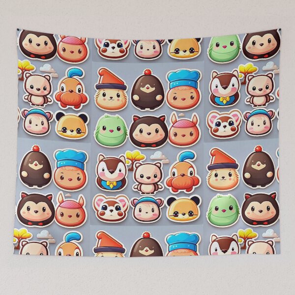 Item preview, Pattern of cute animals, cute illustration. designed and sold by GilCohiba.