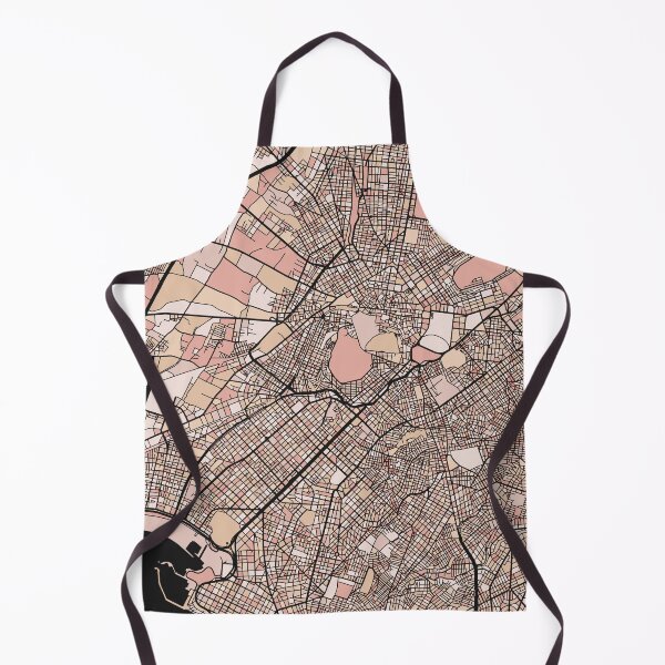 Item preview, Athens Map Pattern in Soft Pink Pastels designed and sold by PatternMaps.
