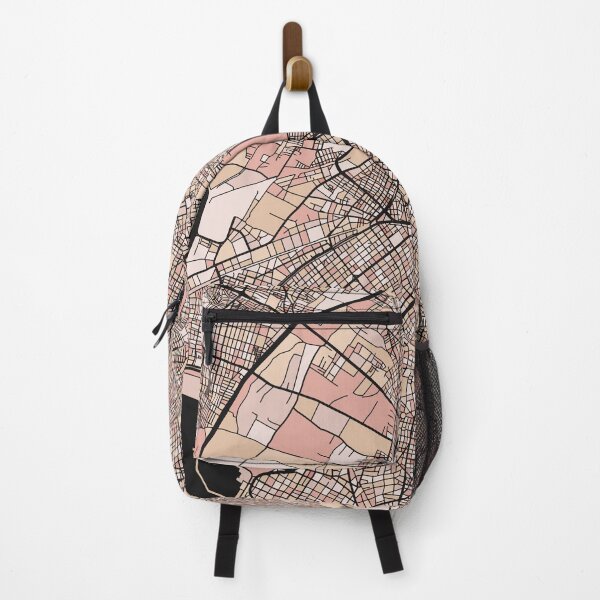 Item preview, Athens Map Pattern in Soft Pink Pastels designed and sold by PatternMaps.