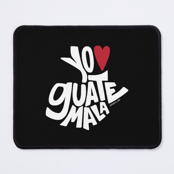 Item preview, Yo amo a Guatemala (dark background / fondo oscuro) designed and sold by Ana Salazar Marroquín.
