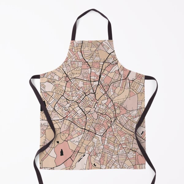 Item preview, Birmingham Map Pattern in Soft Pink Pastels designed and sold by PatternMaps.