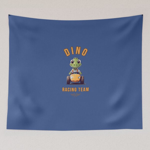 Item preview, Dino racing team logo graphic for kids designed and sold by CedricNorbinho.