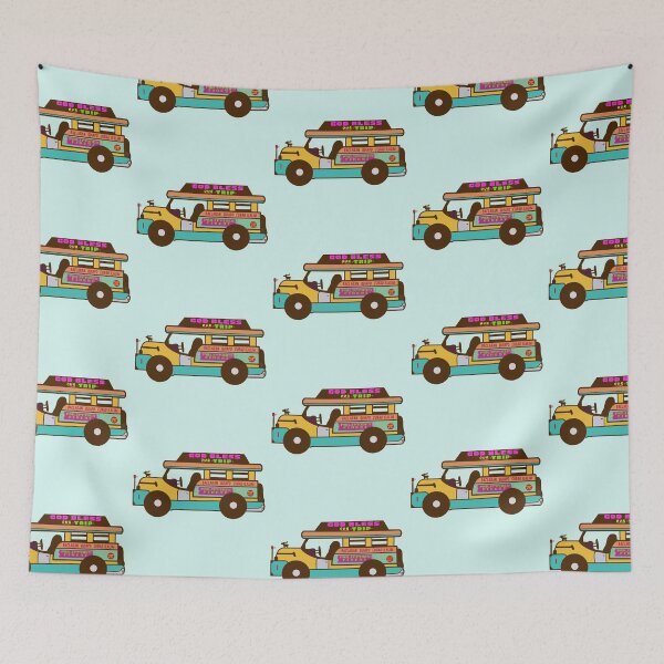 Item preview, PHILIPPINE JEEPNEY GOD BLESS OUR TRIP Sticker designed and sold by aydapadi.
