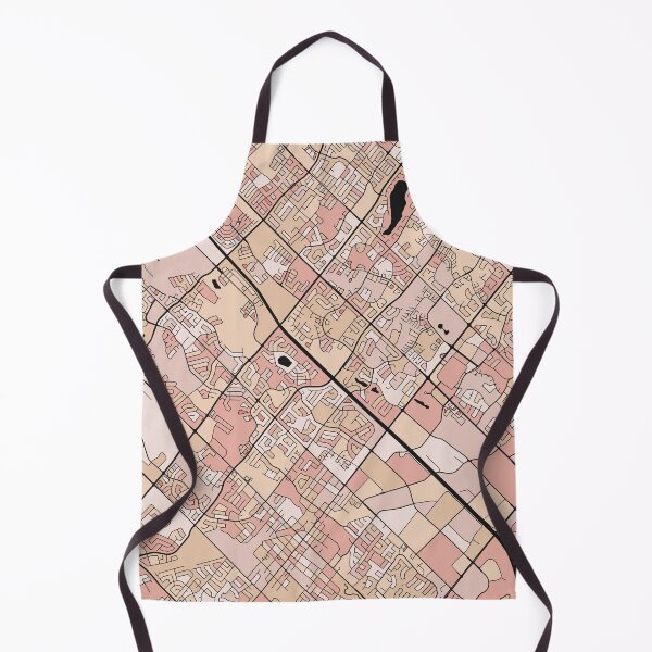 Item preview, Brampton Map Pattern in Soft Pink Pastels designed and sold by PatternMaps.