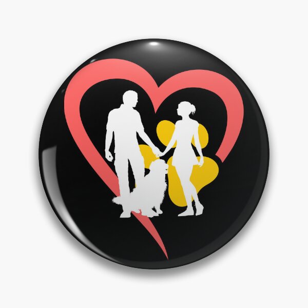 Item preview, couple with their dog designed and sold by Golden-Heaven.