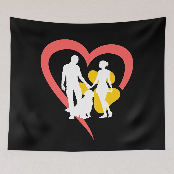 Item preview, couple with their dog designed and sold by Golden-Heaven.