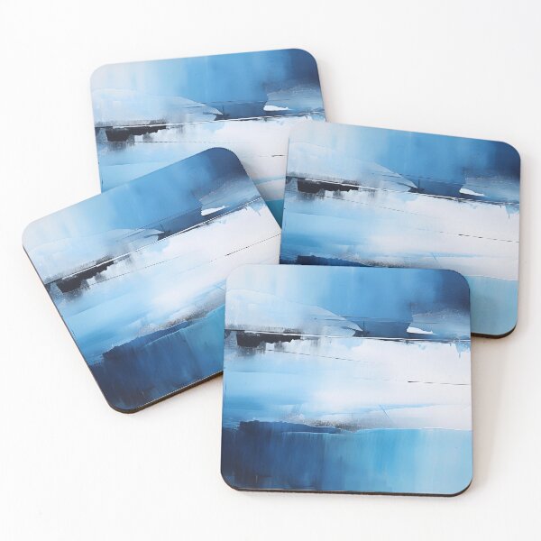 Item preview, Colorful cool abstraction, blue and black designed and sold by anaozzart.