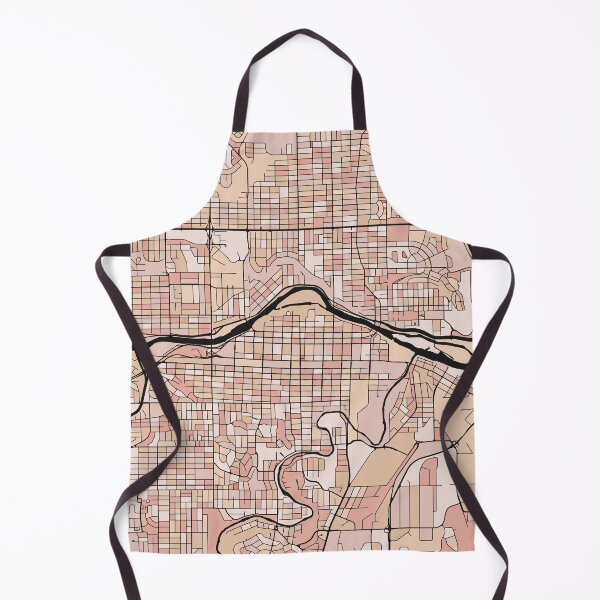 Item preview, Calgary Map Pattern in Soft Pink Pastels designed and sold by PatternMaps.