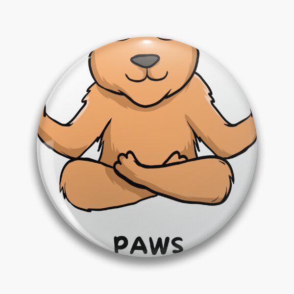 Item preview, Animal Pun Dog Paws Reflect Meditate designed and sold by bububabuinc.