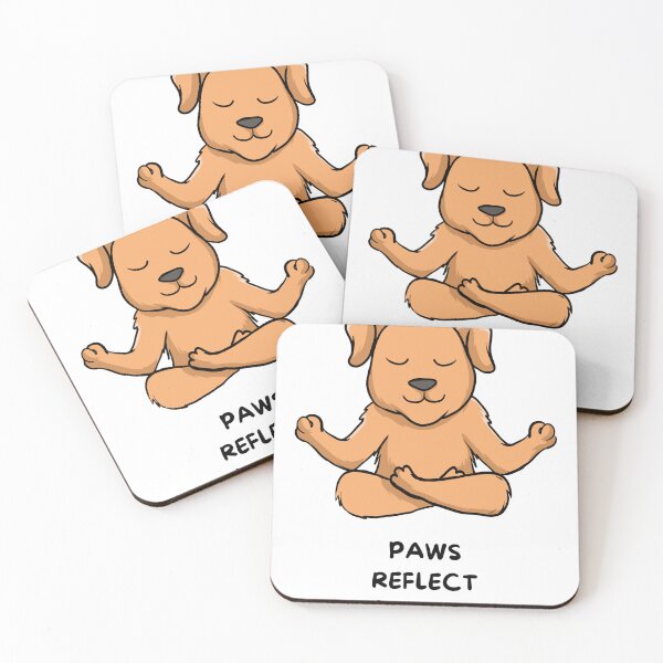 Item preview, Animal Pun Dog Paws Reflect Meditate designed and sold by bububabuinc.