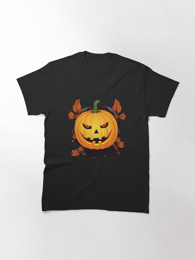 Thumbnail 3 of 7, Classic T-Shirt, Halloween Origin Pumpkin Creepy Costume designed and sold by Yellowriversss.