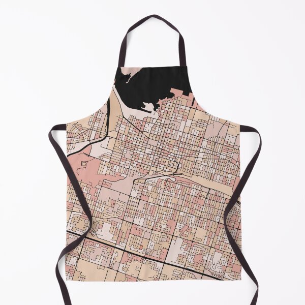Item preview, Hamilton Map Pattern in Soft Pink Pastels designed and sold by PatternMaps.