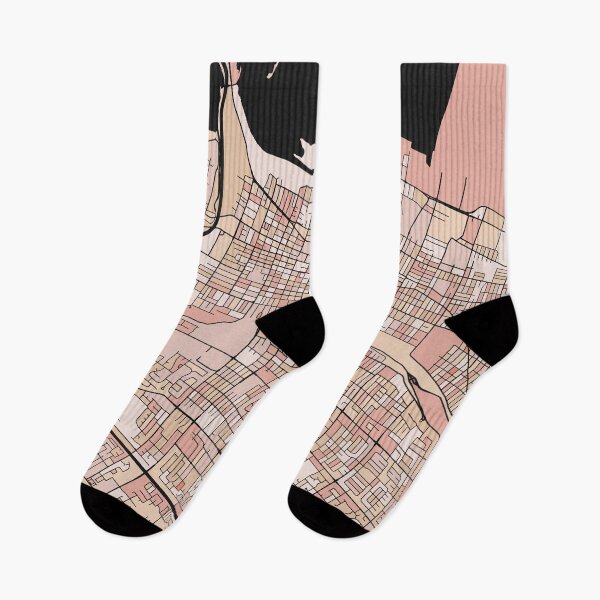 Item preview, Hamilton Map Pattern in Soft Pink Pastels designed and sold by PatternMaps.