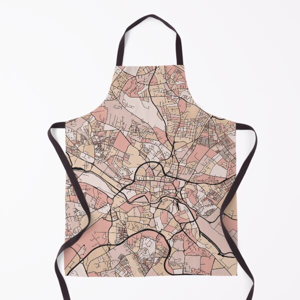 Item preview, Leeds Map Pattern in Soft Pink Pastels designed and sold by PatternMaps.