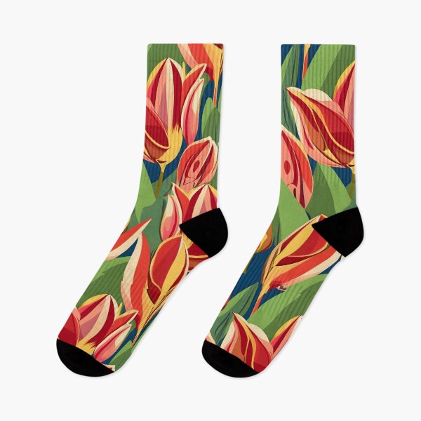 Item preview, seamless pattern tulip designed and sold by deviatepolo.