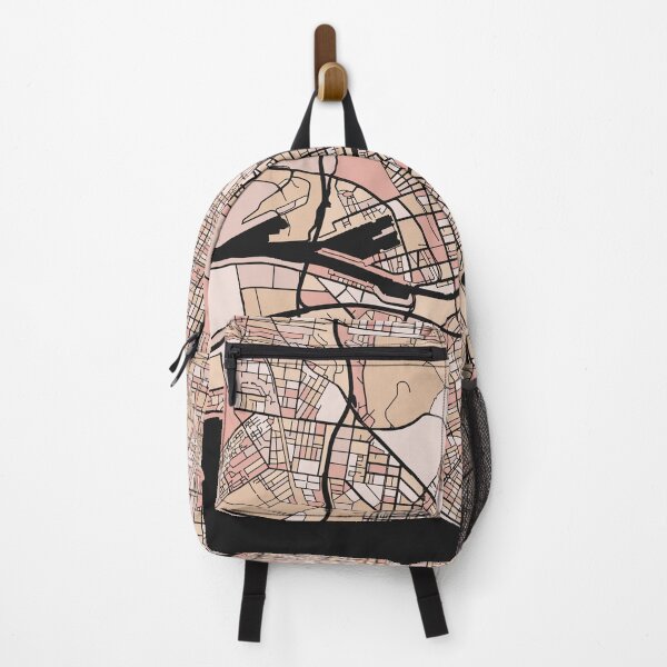 Item preview, Melbourne Map Pattern in Soft Pink Pastels designed and sold by PatternMaps.