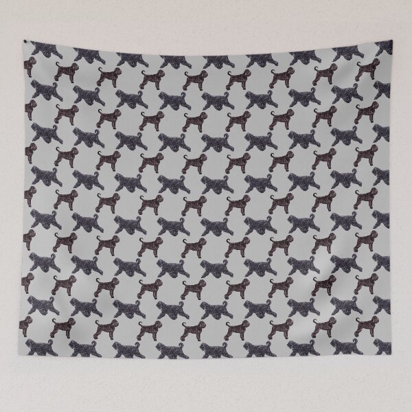 Item preview, Russian Black Terrier - Repeat Pattern designed and sold by Amber Westwood.