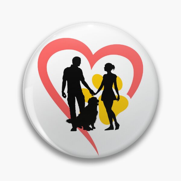 Item preview, couple with their dog designed and sold by Golden-Heaven.