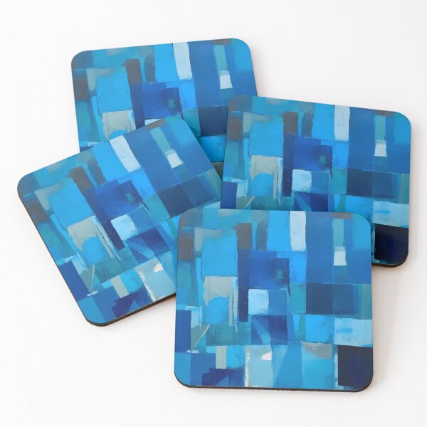 Item preview, A Geometric Blue Abstract Piece designed and sold by alacaz.