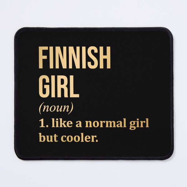 Item preview, Finnish Girl Definition Finland in Gold designed and sold by XCIV.