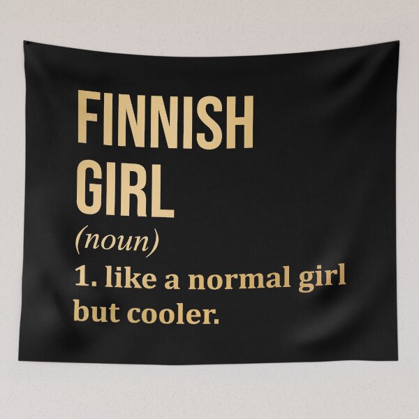 Item preview, Finnish Girl Definition Finland in Gold designed and sold by XCIV.