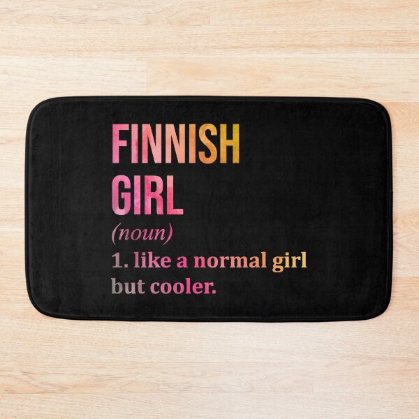 Item preview, Finnish Girl Definition Finland in Watercolor designed and sold by XCIV.