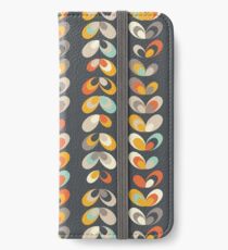 Retro Jahreszeiten 02, Winterträume iPhone Flip-Case/Hülle/Klebefolie