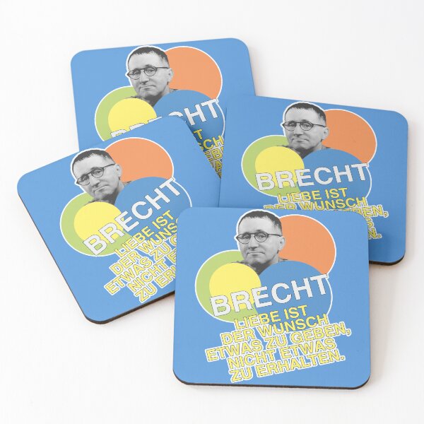 Item preview, Bertolt Brecht, quote, love is the desire to give something, not to receive something designed and sold by Mauswohn.