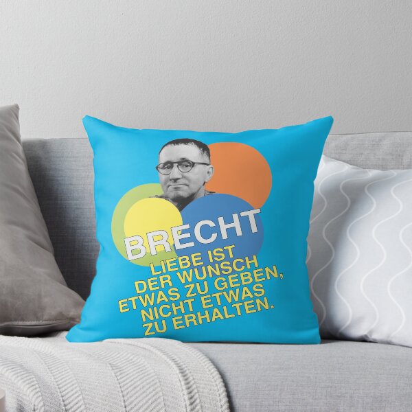 Item preview, Bertolt Brecht, quote, love is the desire to give something, not to receive something designed and sold by Mauswohn.