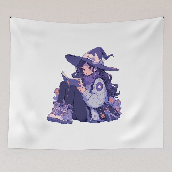Item preview, The Halloween Lofi Girl Reading Book - Reading Cartoon Characters designed and sold by Ordinary Life Works.