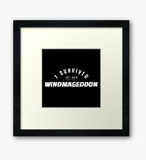 I Survived Windmageddon Framed Print