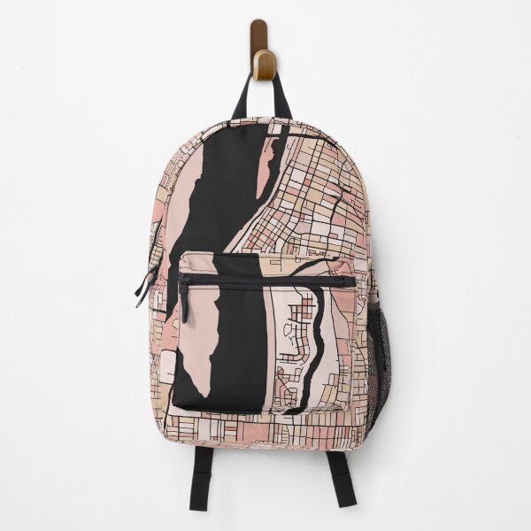 Item preview, Memphis Map Pattern in Soft Pink Pastels designed and sold by PatternMaps.