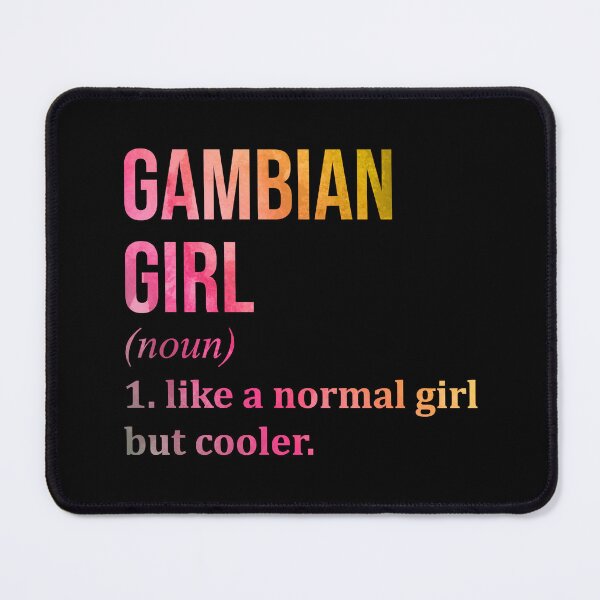 Item preview, Gambian Girl Definition Gambia in Watercolor designed and sold by XCIV.