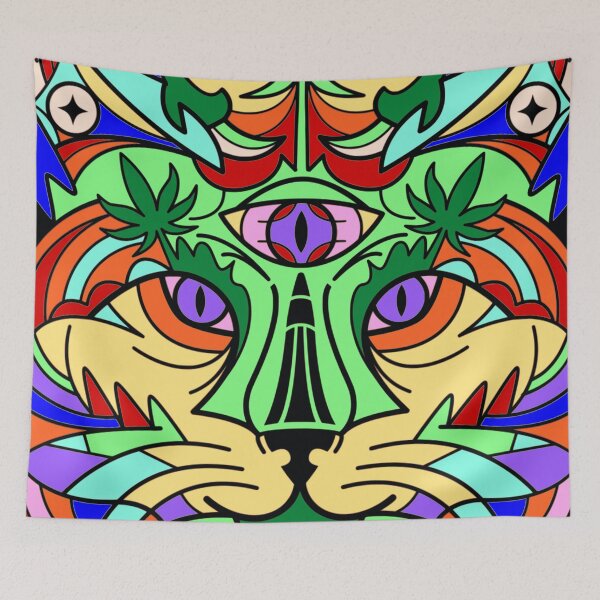 Item preview, Psychedelic Cat designed and sold by lordmafia.