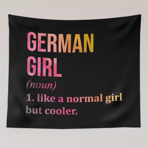 Item preview, German Girl Definition Germany in Watercolor designed and sold by XCIV.