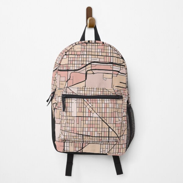 Item preview, Milwaukee Map Pattern in Soft Pink Pastels designed and sold by PatternMaps.