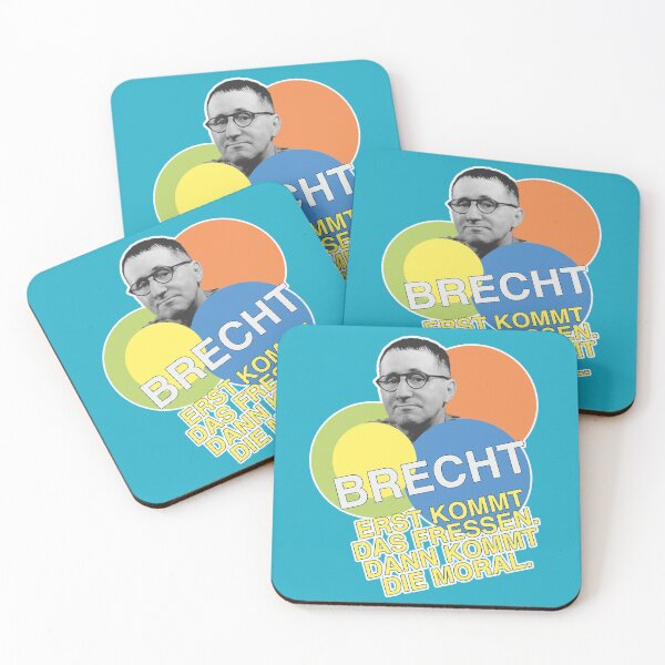 Item preview, Bertolt Brecht, quote, morality designed and sold by Mauswohn.