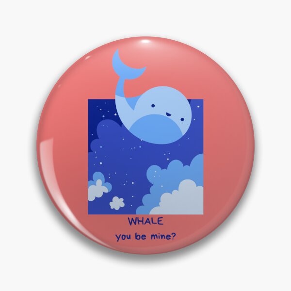 Item preview, Animal Pun Whale You Be Mine designed and sold by bububabuinc.