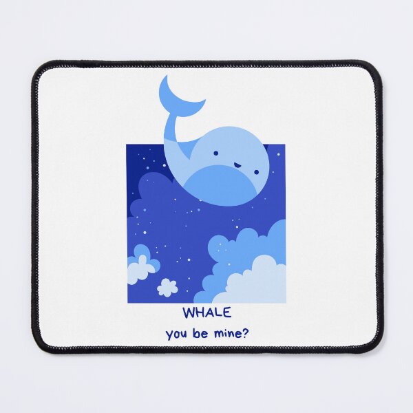 Item preview, Animal Pun Whale You Be Mine designed and sold by bububabuinc.