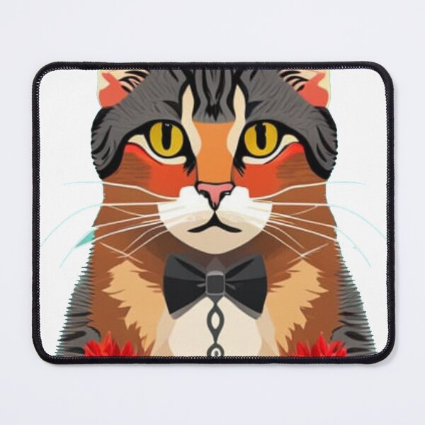 Item preview, Executive Cat With Flowers designed and sold by Printifacts.