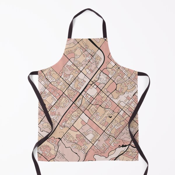 Item preview, Mississauga Map Pattern in Soft Pink Pastels designed and sold by PatternMaps.
