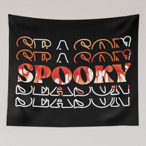 Item preview, Spooky Season Texts With Scary Red Halloween Background designed and sold by my-green-gecko.