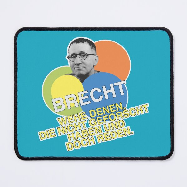 Item preview, Bertolt Brecht, quote, research designed and sold by Mauswohn.