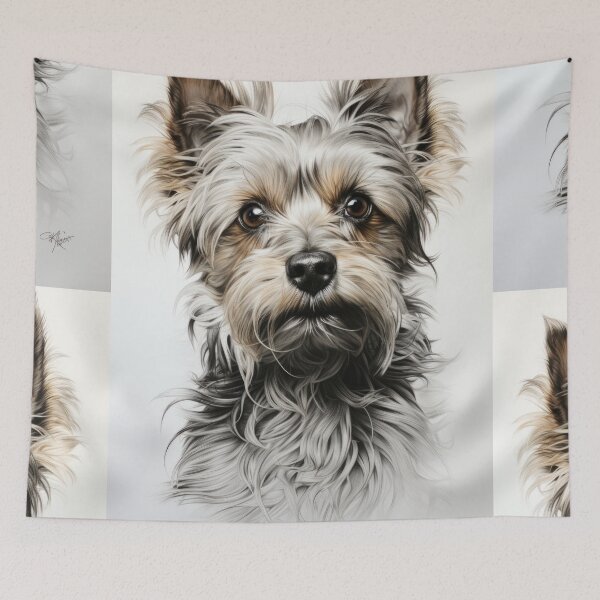 Item preview, Cute Yorkshire Terrier: Head and Whiskers designed and sold by Piotrek0001.
