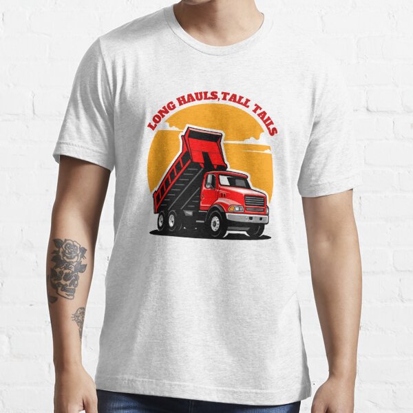 Truck Driver Vintage T-shirt, Trucker Shirts, I Just Dropped A Load Shirt Truck  Driver Cab Accessories Trucker Men's T-shirt 