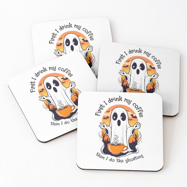 Item preview, Coffee Lover Boo-Jee Ghost First Coffee Then Ghosting II designed and sold by DevemDavam.