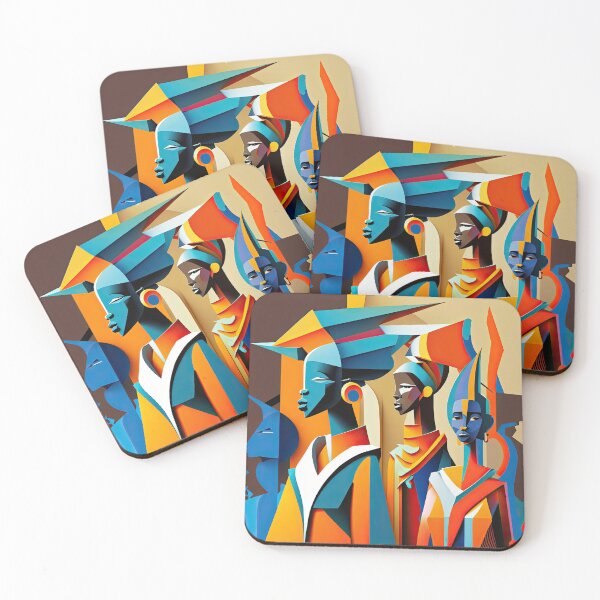 Item preview, African Tribe Bauhaus Design designed and sold by ArtificialGenes.
