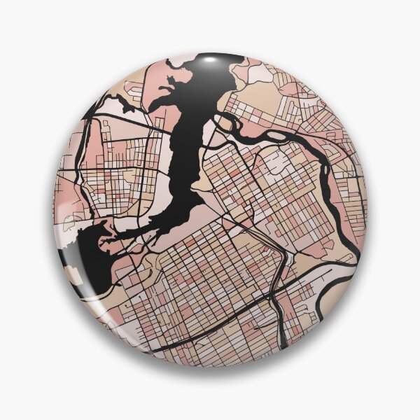 Item preview, Ottawa Map Pattern in Soft Pink Pastels designed and sold by PatternMaps.