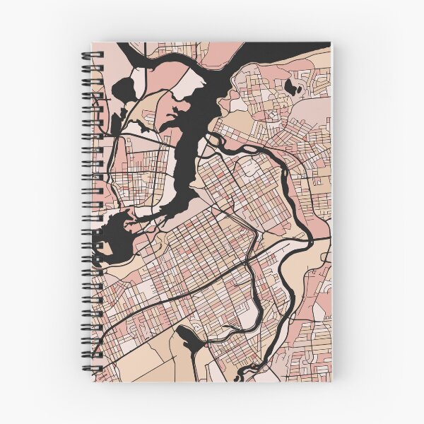 Item preview, Ottawa Map Pattern in Soft Pink Pastels designed and sold by PatternMaps.